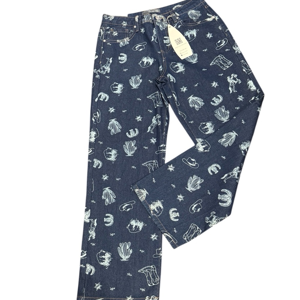 **NWT** Western Boho Jeans - Picture 2 of 4